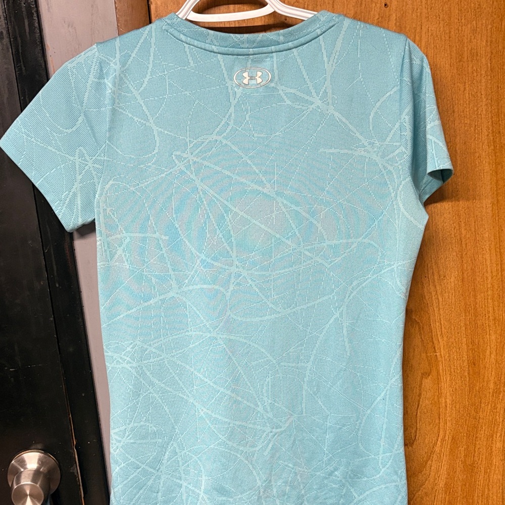 Under Armour Light Blue Abstract Tee